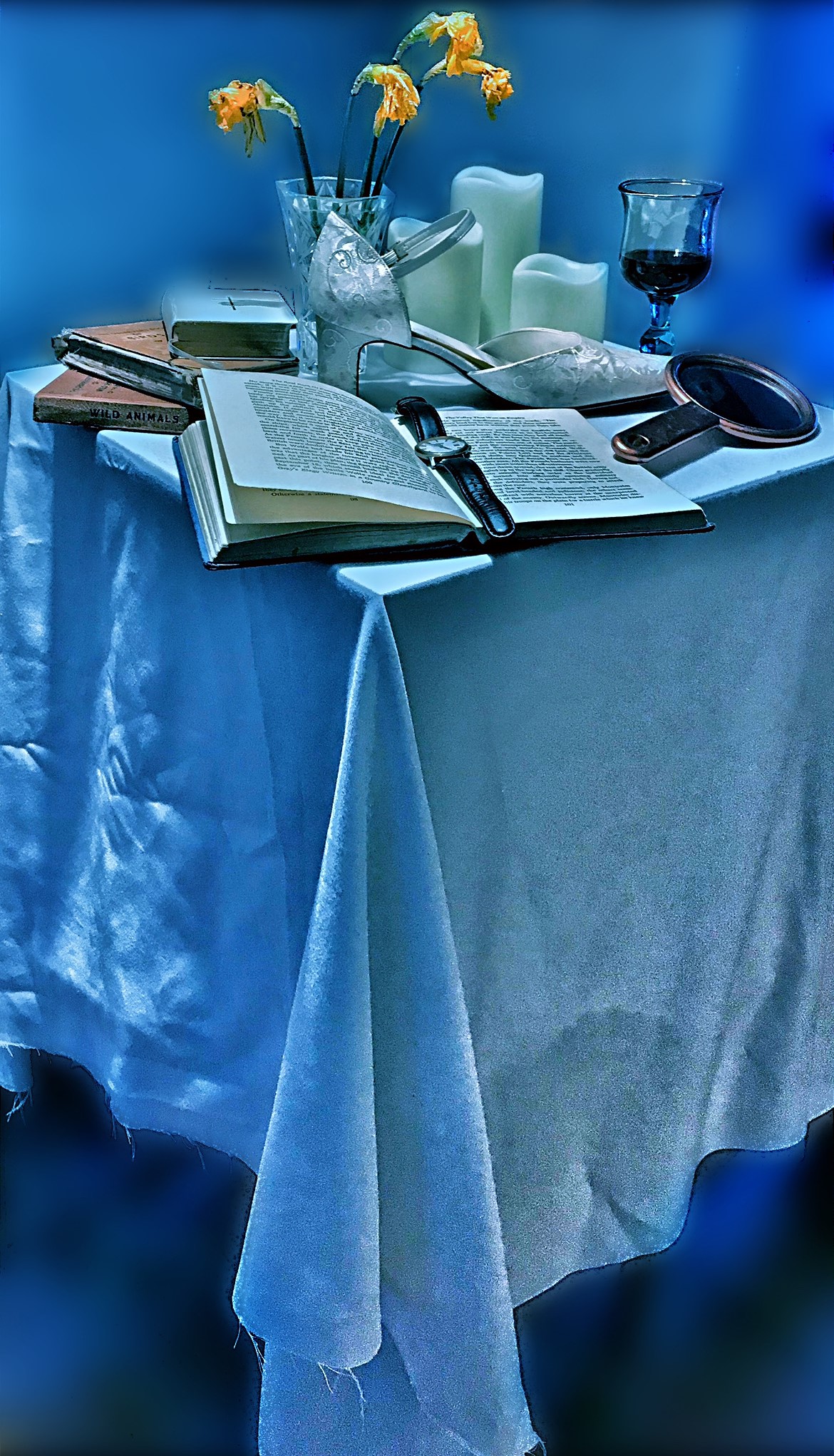 Staged photograph of heirlooms and sentimental items