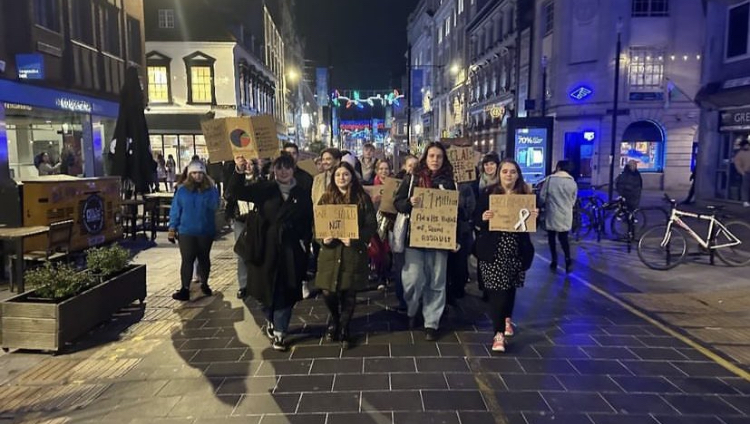 Reclaim The Night Walk Cardiff 2023 I organised with friends