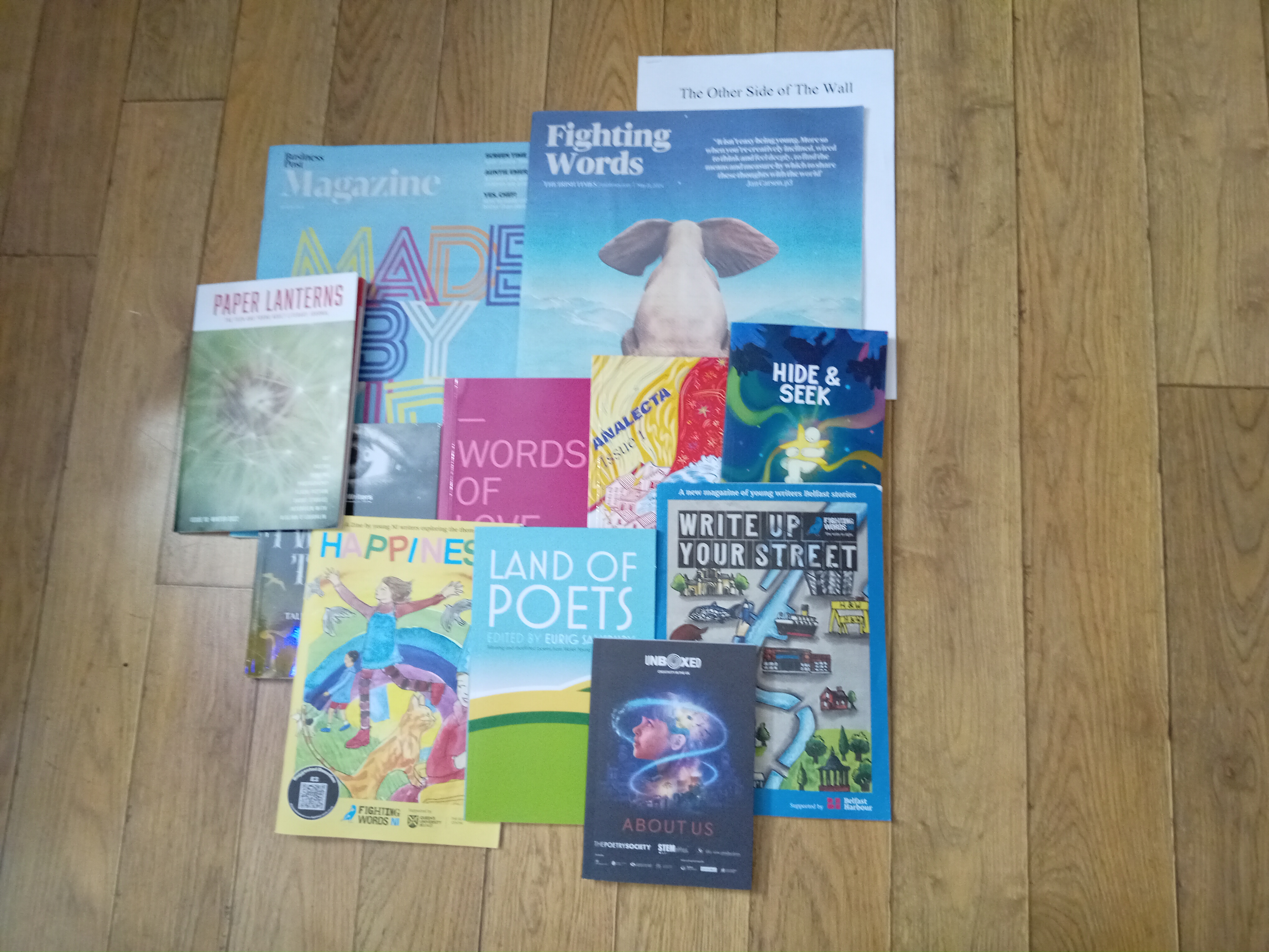 Pile of poetry magazines