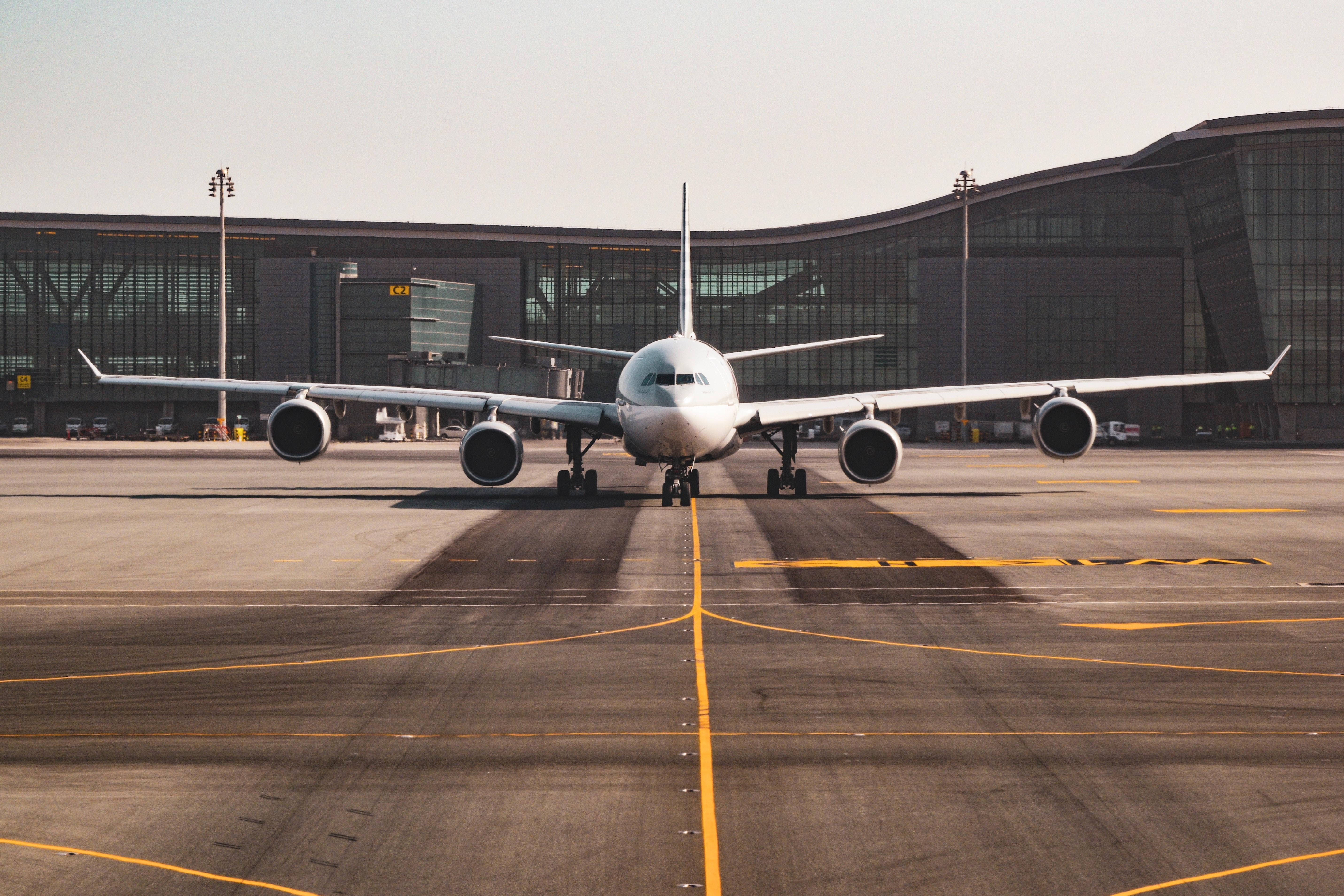 airplane on the runway