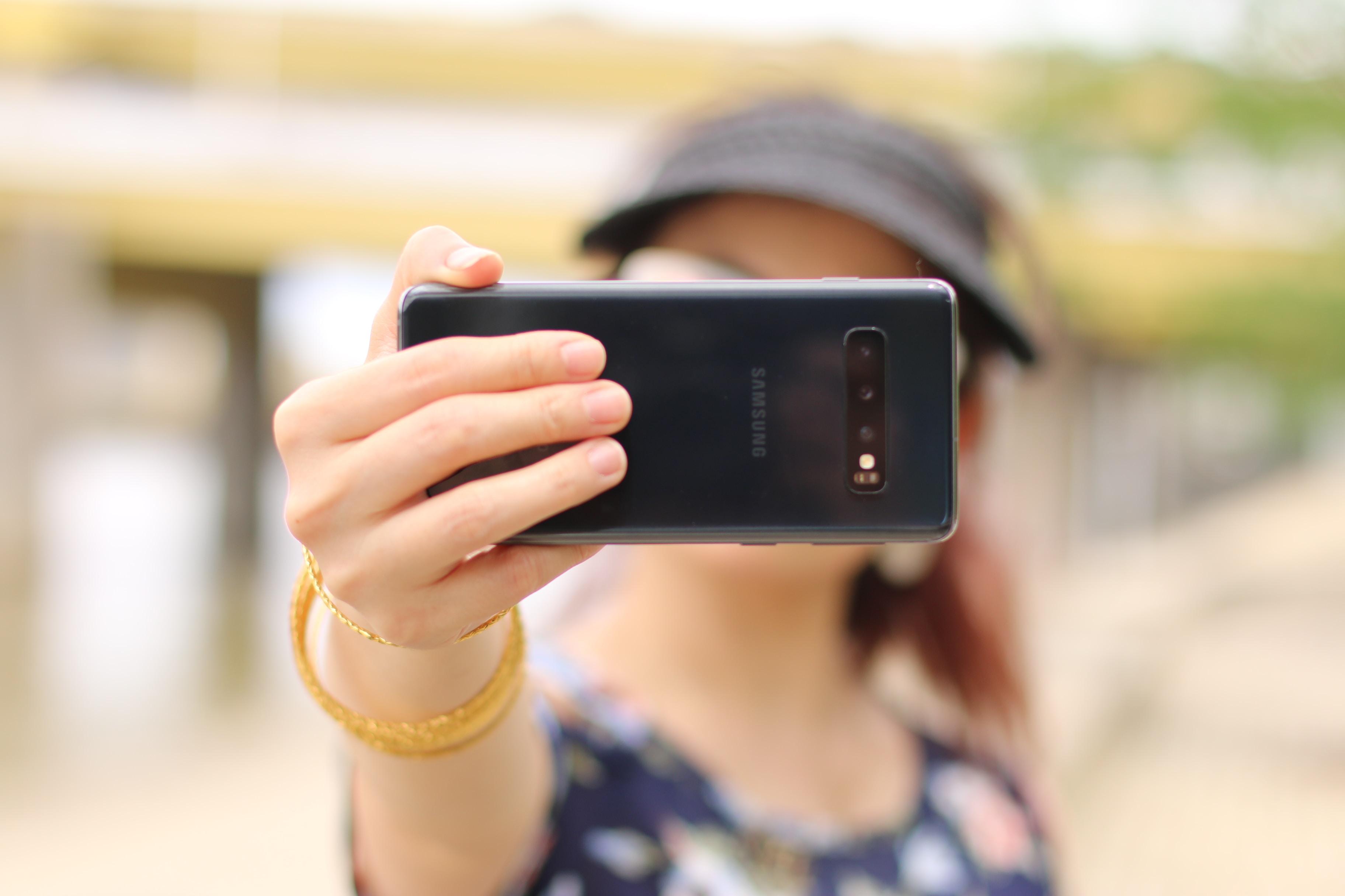 Picture of a person taking a selfie
