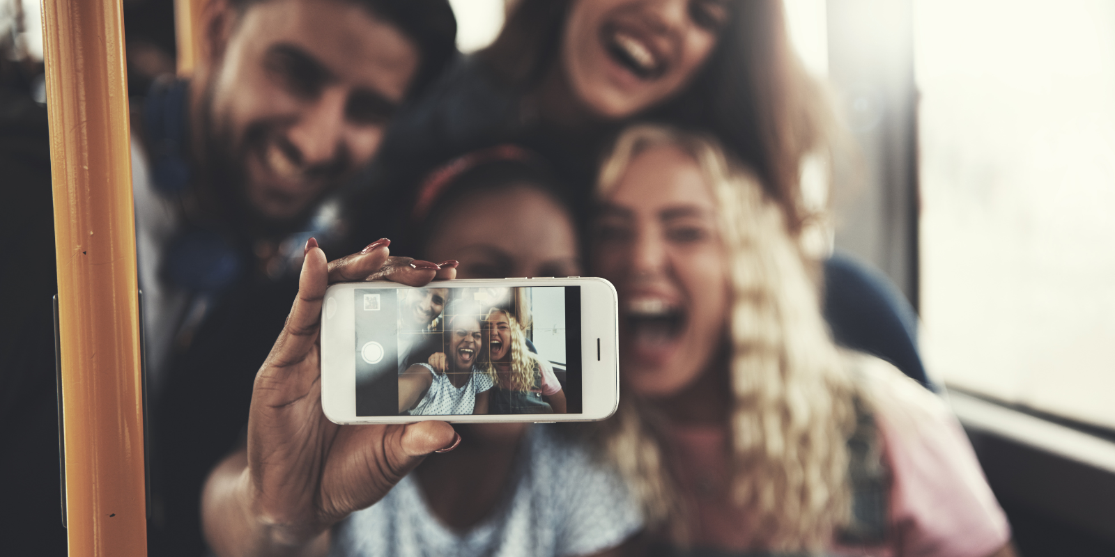friends taking a selfie