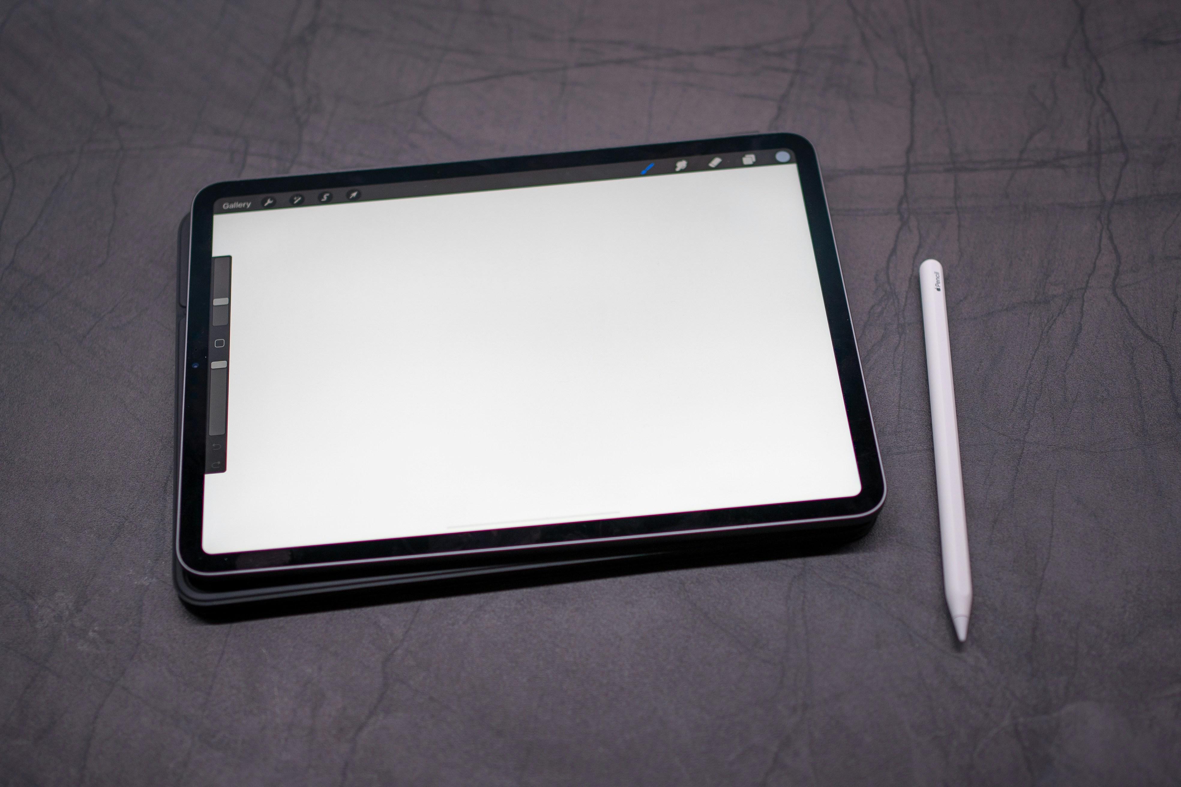ipad on a dark background
