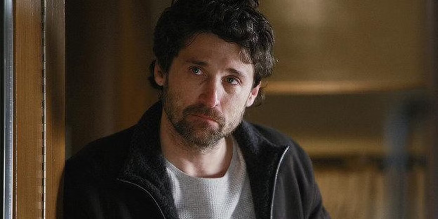 Derek Shephard from Grays Anatomy with a sad expression