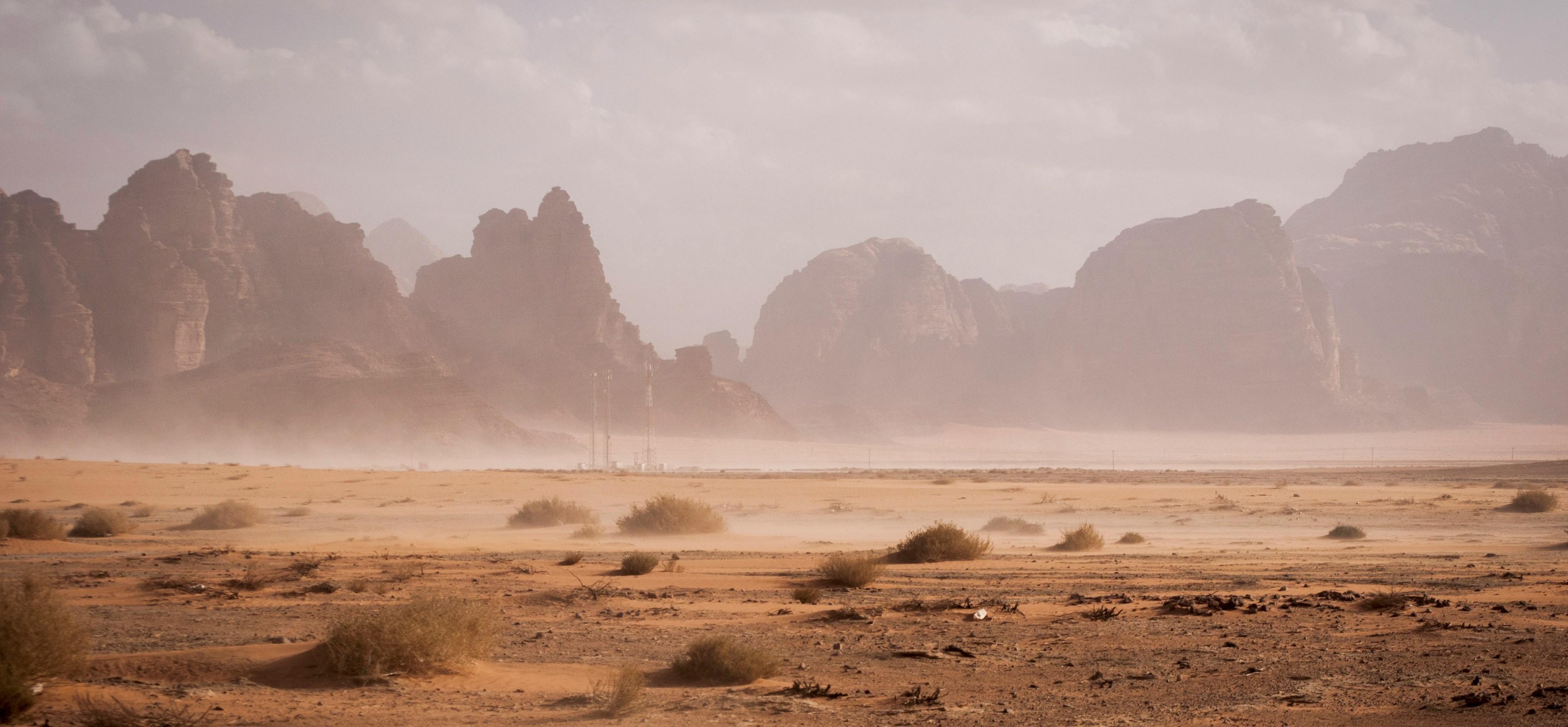 a desert landscape