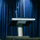 podium on a stage