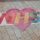 NHS mural paved onto ground