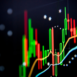 digital trading screen with graph