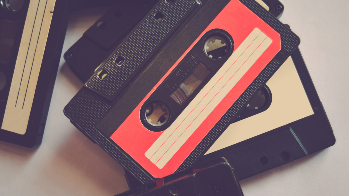 Image of a stack of cassette tapes